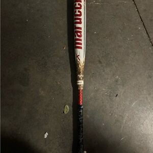 Marucci Baseball Bat with Red and Black Design